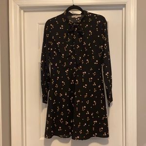 Loft long sleeve dress in black